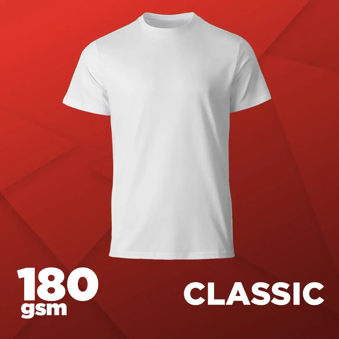 180g Cotton T-Shirt for Custom DTF Prints