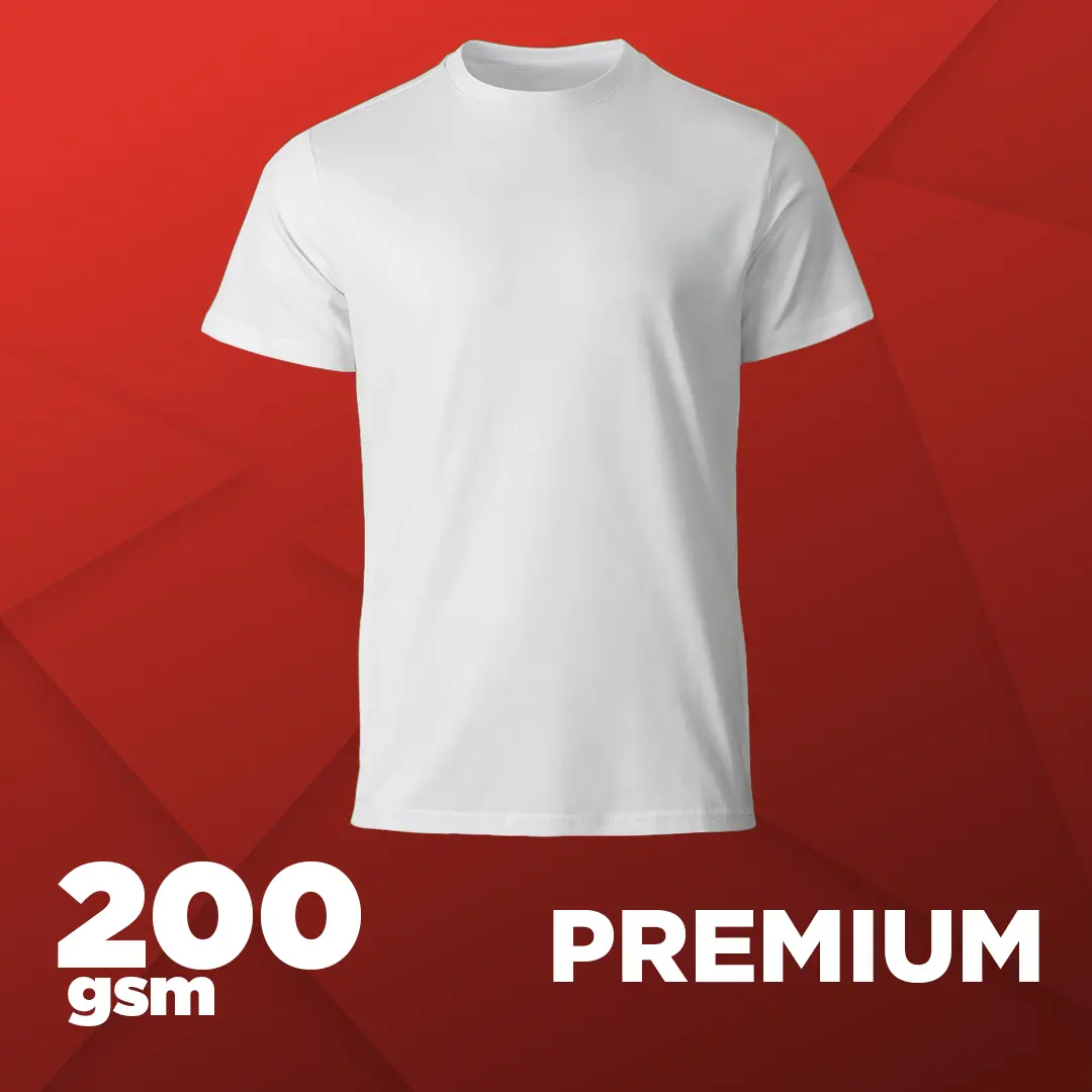 200g Cotton T-Shirt for Custom DTF Prints