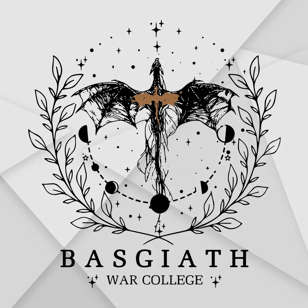 Basgiath War College DTF Ready Artwork for White